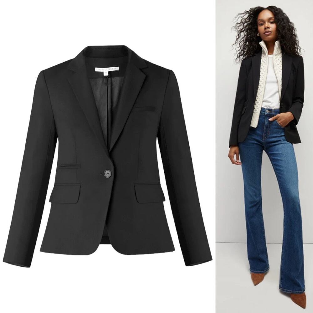 Veronica Beard Black Wool Single Button Classic D… - image 2